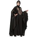 Designer Irani Kaftan with embroidery work- Black